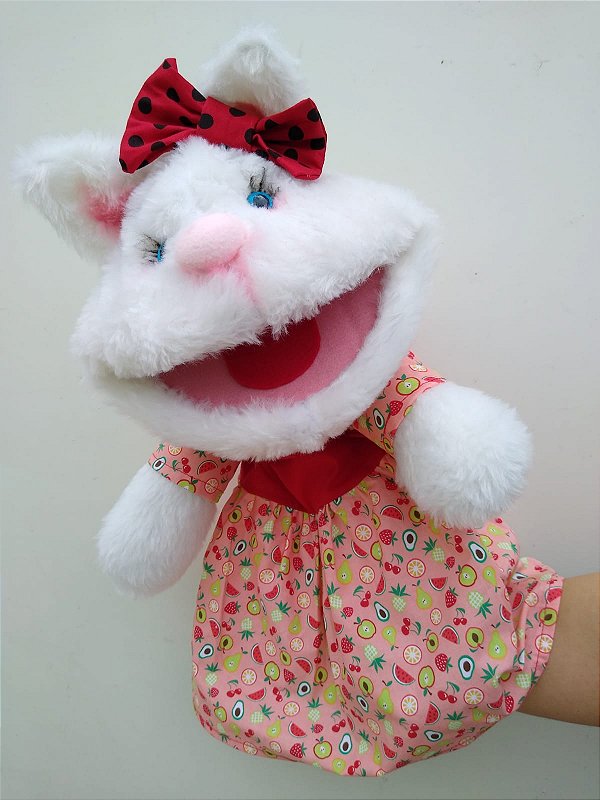 Fantoche gatinha branca