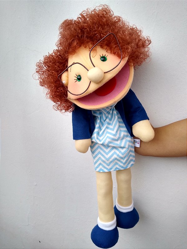 Fantoche professora corpo inteiro ( ruivinha)