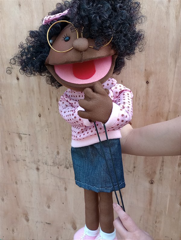 Fantoche menina Mariana com hastes removíveis