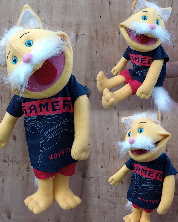Fantoche gato amarelo