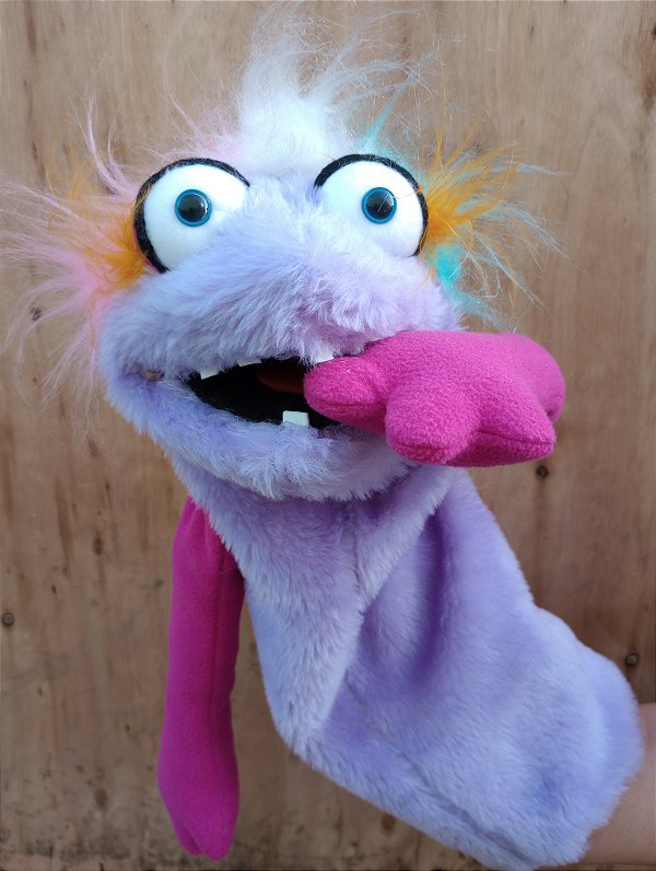 Fantoche monstrinha lila