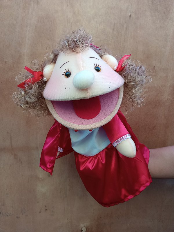 Fantoche chapeuzinho vermelho