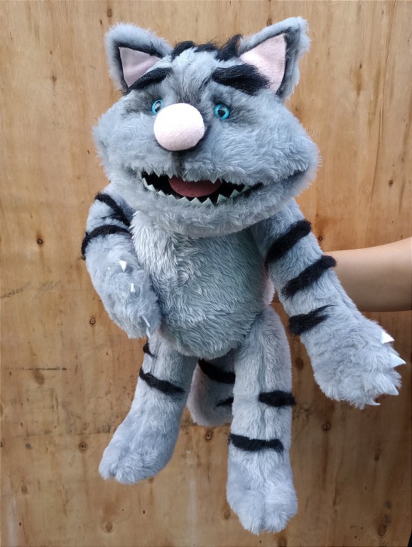 Fantoche gato e cachorro salsicha