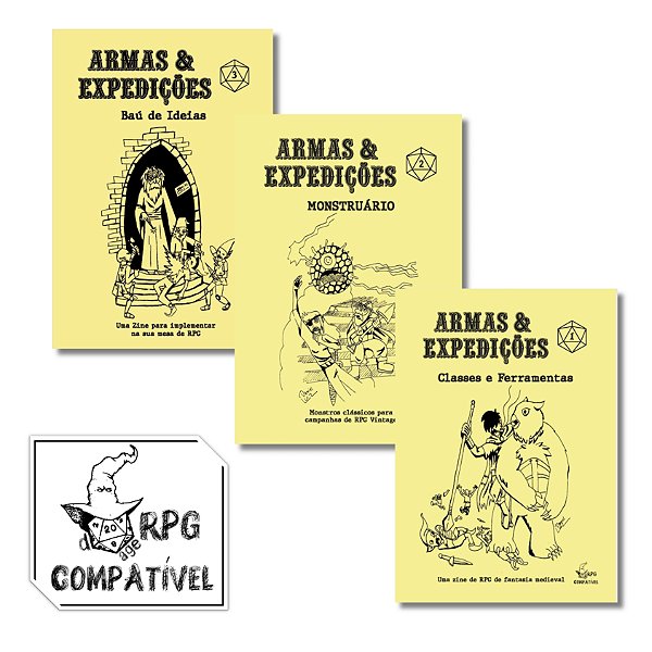 d20age RPG Armas & Expedições - Coleção Artesanal de Zines