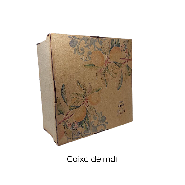 Caixa Quadrada em MDF - Coleção Amalfi