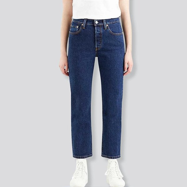 CALÇA LEVIS 501 JEANS/ELASTANO FEMININA