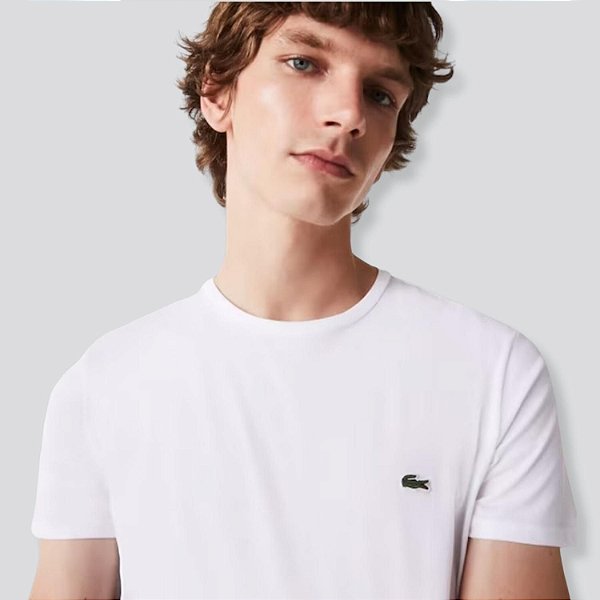 CAMISETA LACOSTE MANGA CURTA COMFORT ALGODÃO UNISEX