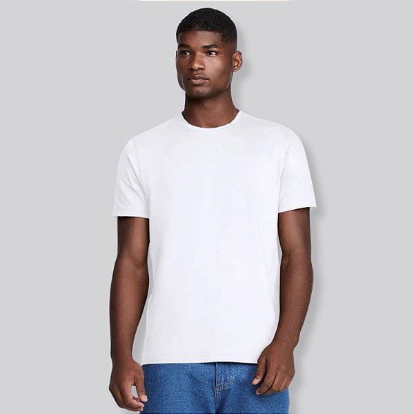CAMISETA DZARM MANGA CURTA COMFORT ALGODÃO PIMA LISA MASCULINA