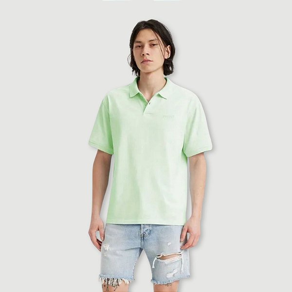 POLO LEVIS MANGA CURTA SLIM PIQUET LISA MASCULINA