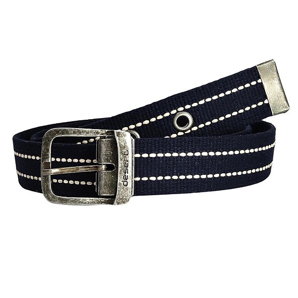 CINTO DESERT LONA DUPLA FACE LISTRADO MASCULINO