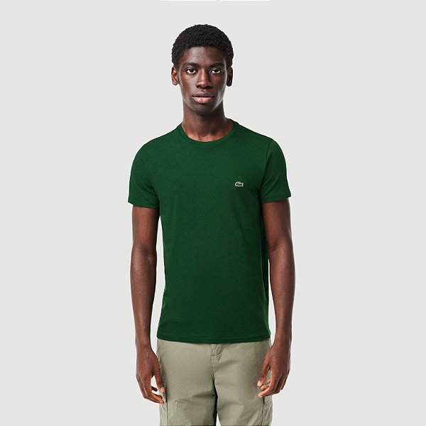 CAMISETA LACOSTE MANGA CURTA COMFORT ALGODÃO PIMA LISA UNISEX