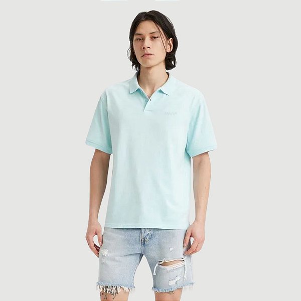 POLO LEVIS MANGA CURTA SLIM PIQUET LISA MASCULINA