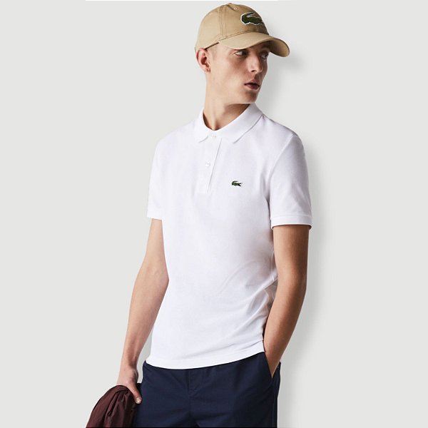 POLO LACOSTE MANGA CURTA SLIM PIQUET LISA