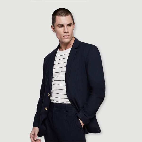 CASACO DZARM LINHO BLAZER MASCULINO