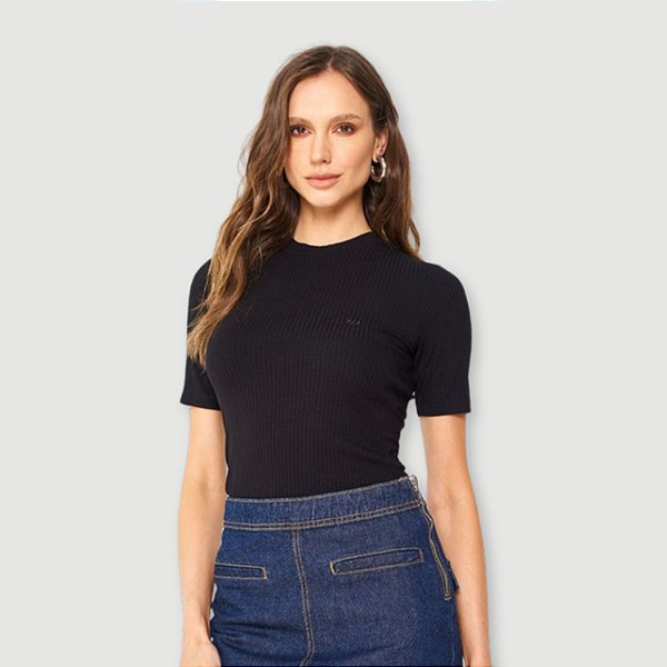 BLUSA COLCCI MC CANELADA FEMININA
