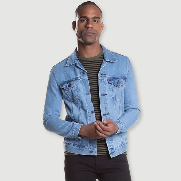 JAQUETA LEVIS JEANS BRUTO SEM CAPUZ MASCULINA
