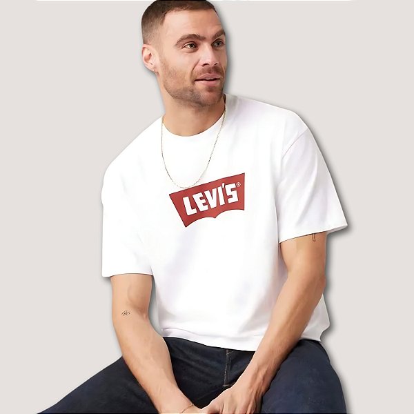 CAMISETA LEVIS MC COMFORT ALGODÃO BRANCO MASCULINA