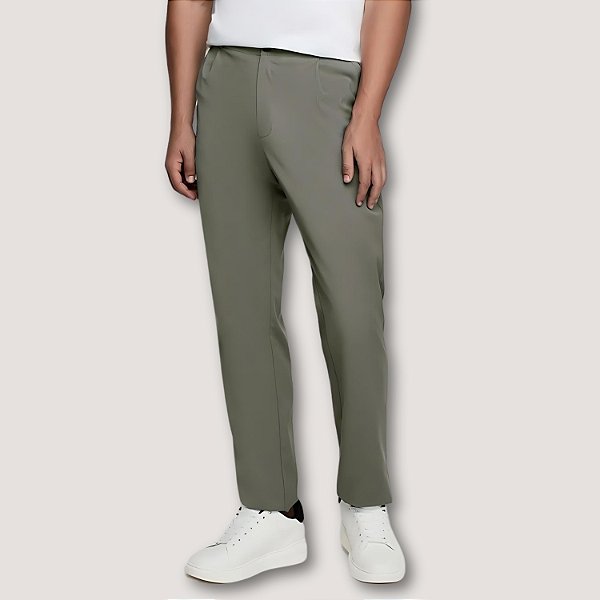 CALÇA DZARM MISTO SOCIAL VERDE  MASCULINA