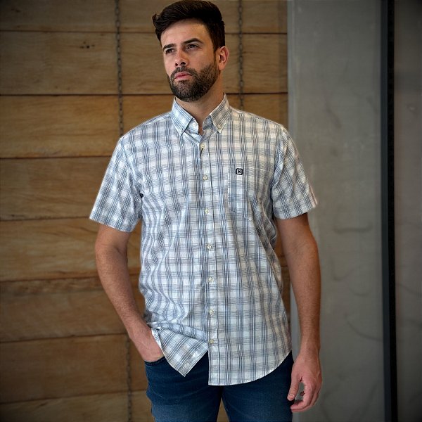 CAMISA TXC MC COMFORT COUTRY ALGODÃO XADREZ MASCULINO