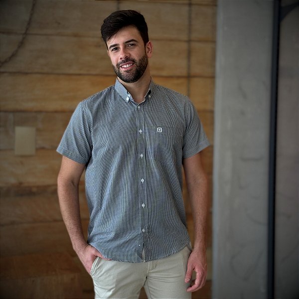 CAMISA TXC MC COMFORT ALGODÃO XADREZ MASCULINO