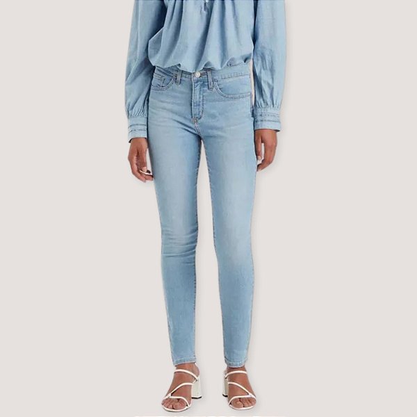CALÇA LEVIS 311 JEANS CLARO COM ELASTANO FEMININA