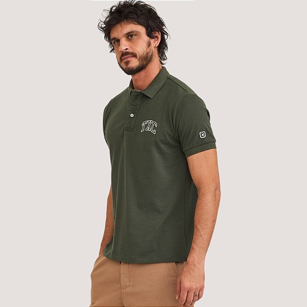 POLO TXC MC COMFORT PIQUET VERDE MASCULINA