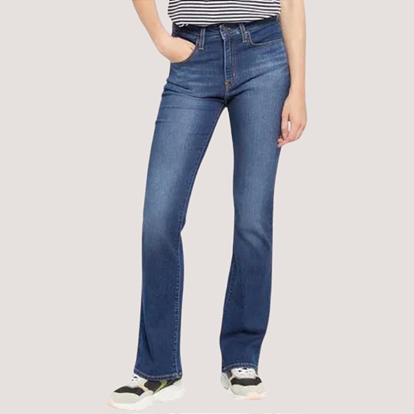 CALÇA LEVIS 725 JEANS ESCURO COM ELASTANO FEMININA