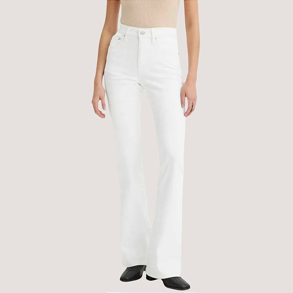 CALÇA LEVIS 726 JEANS BRANCO COM ELASTANO FEMININA