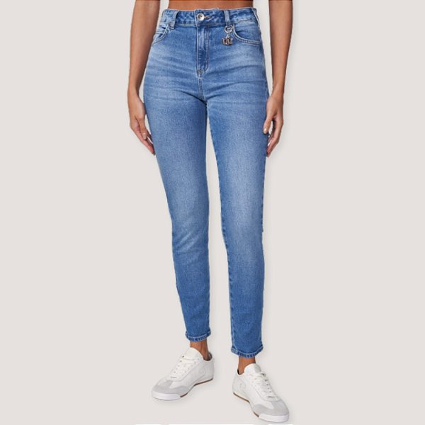 CALÇA COLCCI JEANS COM ELASTANO RETA FEMININA