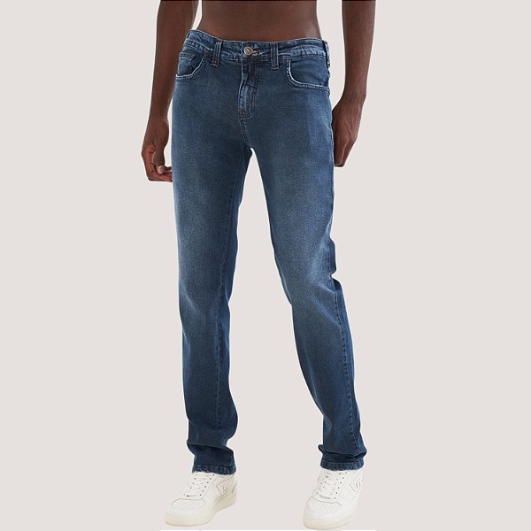 CALÇA COLCCI JEANS ESCURO COM ELASTANO MASCULINA