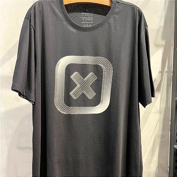 CAMISETA TXC MC COMFORT ALGODÃO PRETO MASCULINA