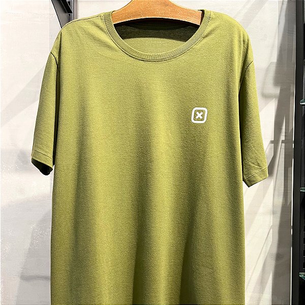 CAMISETA TXC MC COMFORT ALGODÃO VERDE MILITAR MASCULINA