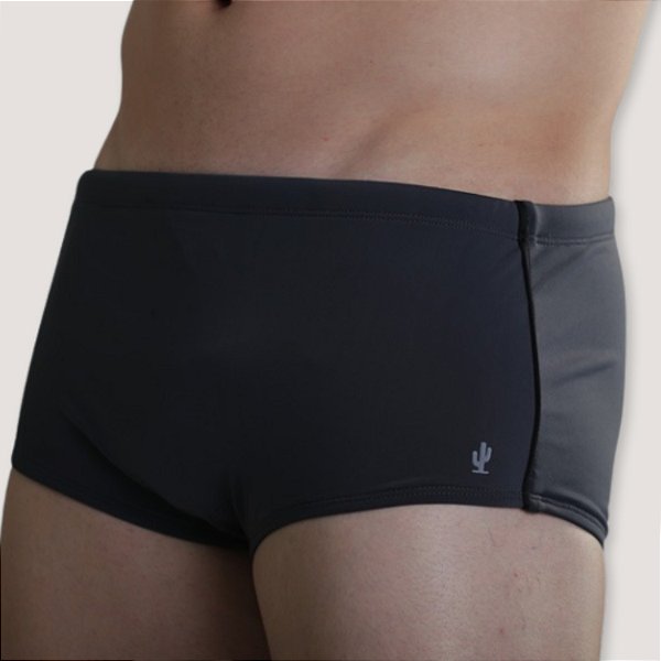 SUNGA DESERT POLIAMIDA BOXER  LISA  CINZA MASCULINA