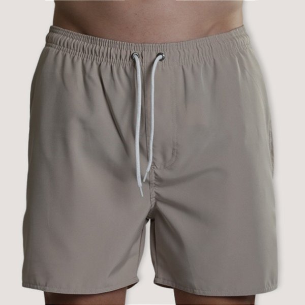SHORT FITNESS DESERT POLIESTER ELASTANO BEGE MASCULINO