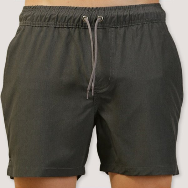 SHORT FITNESS DESERT POLIESTER ELASTANO GRAFITE MASCULINO