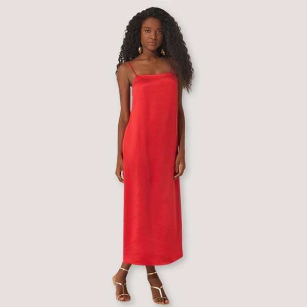 VESTIDO LEZ A LEZ REGATA CETIM VELHO FEMININO