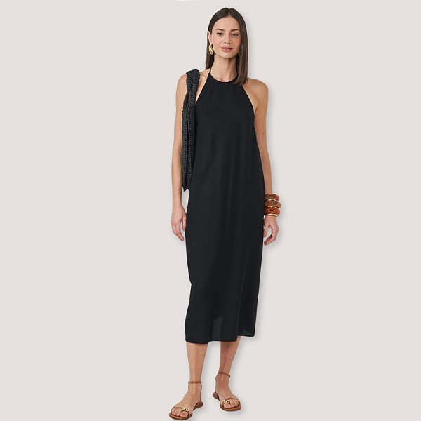 VESTIDO COLCCI FRENTE ÚNICA PRETO FEMININO