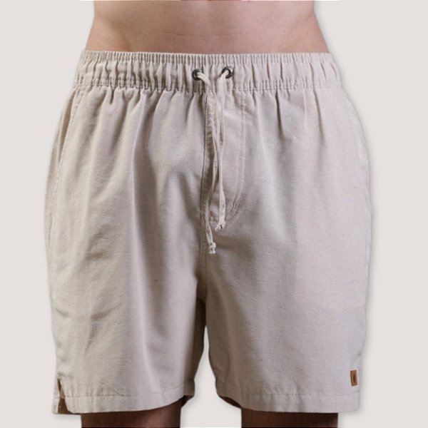 SHORT DESERT LINHO ESPORTE FINO COMFORT CRU MASCULINO