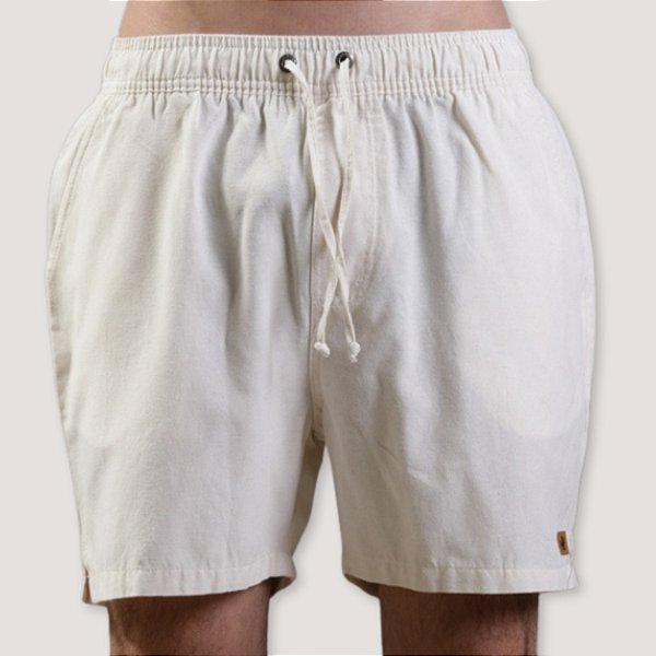 SHORT DESERT LINHO ESPORTE FINO COMFORT OFF WHITE MASCULINO
