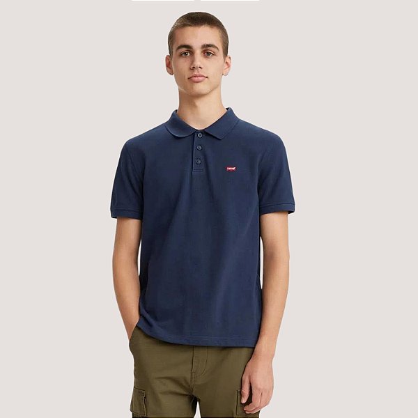 POLO LEVIS MC SLIM PIQUET LISA AZUL MARINHO MASCULINO