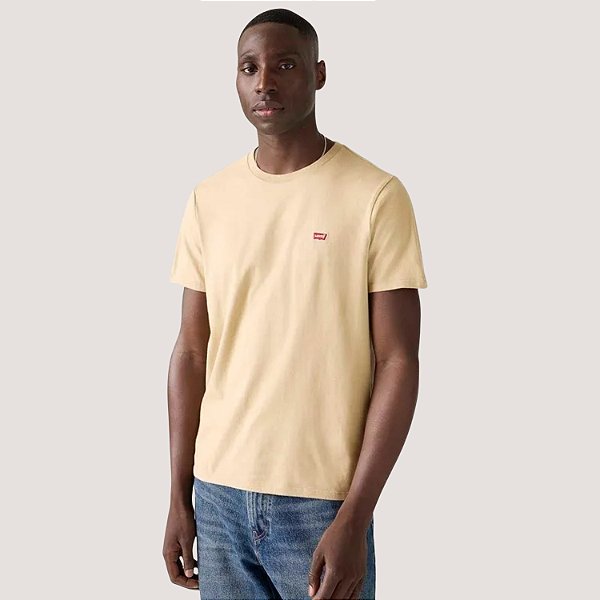 CAMISETA LEVIS MC COMFORT ALGODÃO BEGE MASCULINA