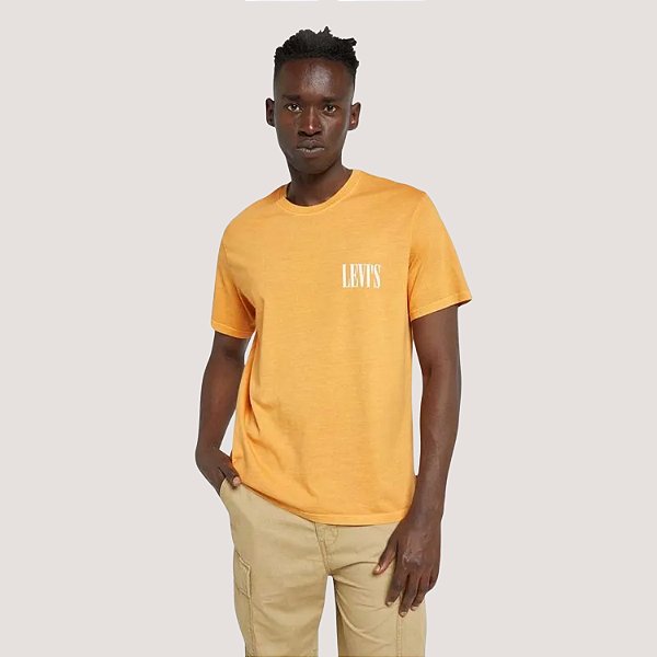 CAMISETA LEVIS MC COMFORT ALGODÃO AMARELO MASCULINA