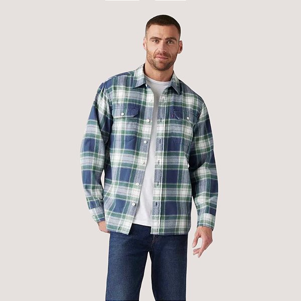 CAMISA LEVIS ML COMFORT ALGODÃO XADREZ MASCULINO