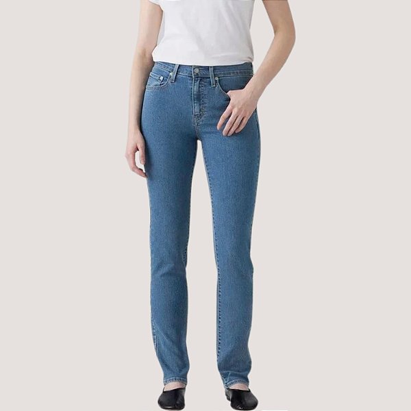 CALÇA LEVIS 724 JEANS MEDIO ELASTANO FEMININA