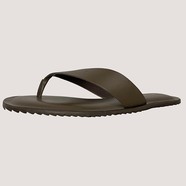 CHINELO RESERVA DEDO ACQUA COURO MARROM MASCULINO