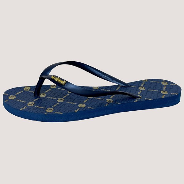 CHINELO COLCCI DEDO ACQUA AZUL ESTAMPADO FEMININO