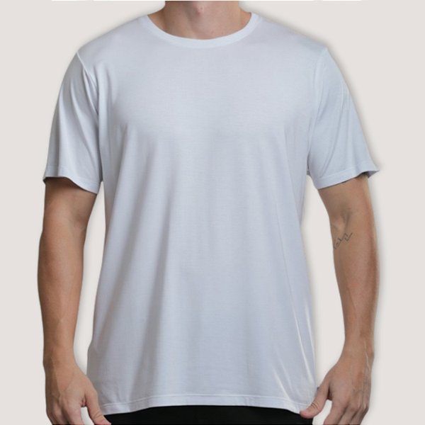 CAMISETA DESERT MC COMFORT MODAL BRANCO MASCULINA