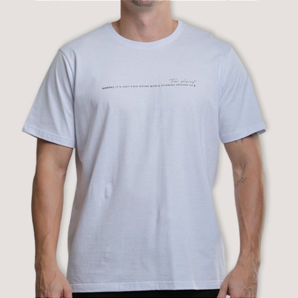 CAMISETA DESERT MC COMFORT ALGODÃO SILKADA BRANCO MASCULINA