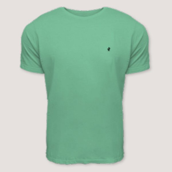 CAMISETA DESERT MC COMFORT ALGODÃO VERDE CLARO MASCULINA