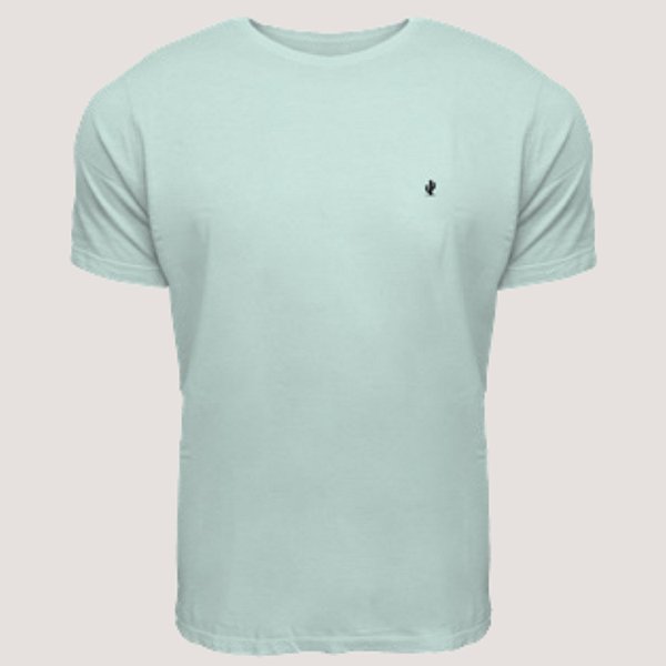 CAMISETA DESERT MC COMFORT ALGODÃO VERDE AGUA MASCULINA